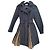 Red Valentino Gabardina de poliéster negro con tul