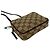 Mini borsa a tracolla in pelle e tela con motivo GG Logo Gucci Marrone - vista 7