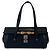 Borsa GUCCI Old Bamboo GG Logo in pelle e canvas Nero