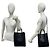 Céline Bolsa de couro Vertical Cabas Small Logo Celine Preto - vista 2