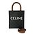 Céline CELINE Mini Vertical Cabas Triomphe Logo Pattern Leather Shoulder Bag Brown