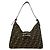 FENDI Vintage Zucca FF Logo Pattern Handtasche Braun Schwarz