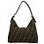 FENDI Vintage Zucca FF Logo Pattern Handtasche Braun Schwarz - Ansicht 3