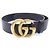 Cintura larga Gucci Double G GG Marmont Nero