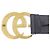 Cintura larga Gucci Double G GG Marmont Nero - vista 3