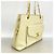Borsa Tote Chanel in vitello martellato avorio Crudo - vista 2