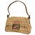 Borsa a mano Fendi Zucchino in nylon e canvas Rosa Beige