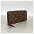 Louis Vuitton Monogram Portefeuille Clemence Long Wallet Castaño Fucsia - vista 2
