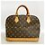 Louis Vuitton Alma Monogram Handtasche M51130 Braun - Ansicht 10