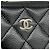 Monedero Chanel de piel de becerro granulada negra Negro - vista 8