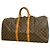 Louis Vuitton Brown Boston Monogram Keepall 55 Marrone