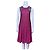 Autre Marque Brand Unique Strickkleid rosa gestreift mit geometrischen Schultern Schwarz Pink Mehrfarben