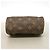 Borsa a mano Louis Vuitton Monogram Mini Speedy Marrone - vista 3