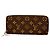 Louis Vuitton Monogram Portefeuille Clemence Long Wallet Rosa