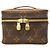Bolso de maquillaje Louis Vuitton Monogram Nice Nano Castaño