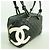Borsa a tracolla Chanel Cambon in pelle di agnello Nero - vista 2