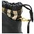 Borsa a tracolla in pelle Burberry Mega Check Marrone Nero - vista 5