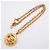 Chanel Coco Mark Circle vergoldete Halskette Golden - Ansicht 3