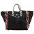 Borsa Tote/Spalla Christian Louboutin Portugaba Nero Bianco Rosso