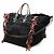 Borsa Tote/Spalla Christian Louboutin Portugaba Nero Bianco Rosso - vista 3
