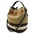 Burberry Ashby Medium Hobo Nova Check Schultertasche Braun Schwarz Rot - Ansicht 3