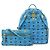 Zaino MCM Visetos Dual Stark Blu - vista 10