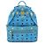 Zaino MCM Visetos Dual Stark Blu - vista 2