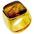 Chanel Ring plattiert Gold Golden