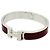 Bracelet Hermès Métal Argenté Rouge