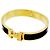 Hermès Brazalete Hermes Clic Clac PM Negro Dorado
