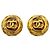 Chanel vergoldete Clip-Ohrringe Golden