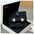 Pendientes Chanel Star con diamantes Plata - vista 2