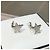 Pendientes Chanel Star con diamantes Plata - vista 4