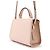Bolsa de mão Valextra Micro Iside em couro com ponto blanket Rosa - vista 2