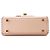 Bolsa de mão Valextra Micro Iside em couro com ponto blanket Rosa - vista 3