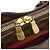 Louis Vuitton Damier Ebene Belem MM Schultertasche Rot - Ansicht 8