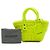 Borsa Cesto Bistro Balenciaga in ecopelle gialla XXS Giallo - vista 7