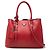 Prada Red Medium Saffiano Cuir Double Handle Satchel