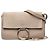Chloé Faye Crossbody Small in Camoscio e Vitello Marrone Taupe