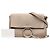 Chloé Faye Crossbody Small in Camoscio e Vitello Marrone Taupe - vista 8