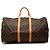 Louis Vuitton Brown Monogram Keepall 55 Marrone