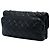 Chanel Black Quilted Calfskin CC Crown Flap Nero - vista 2