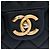 Chanel Black Quilted Calfskin CC Crown Flap Nero - vista 5