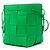 Bottega Veneta Borsa a Secchiello Cassette Small Maxi Intrecciato in Nappa Verde D'oro - vista 2