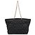 Fendi Medium Quilted Zucca Canvas Chain Roll Tote in Schwarz