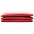 Céline Celine Trio Crossbody Piccola in Pelle di Agnello Rossa Rosso - vista 3