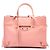 Borsa Balenciaga Papier A6 Zip Around in pelle di vitello rosa