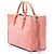 Borsa Balenciaga Papier A6 Zip Around in pelle di vitello rosa - vista 2