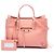 Borsa Balenciaga Papier A6 Zip Around in pelle di vitello rosa - vista 7