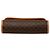 Céline Clutch Celine Brown Macadam Coated Canvas Marrone - vista 3